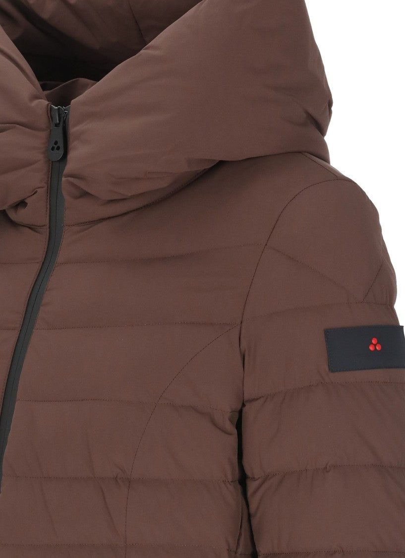 Peuterey Brown Campbell Hooded Quilted Jacket