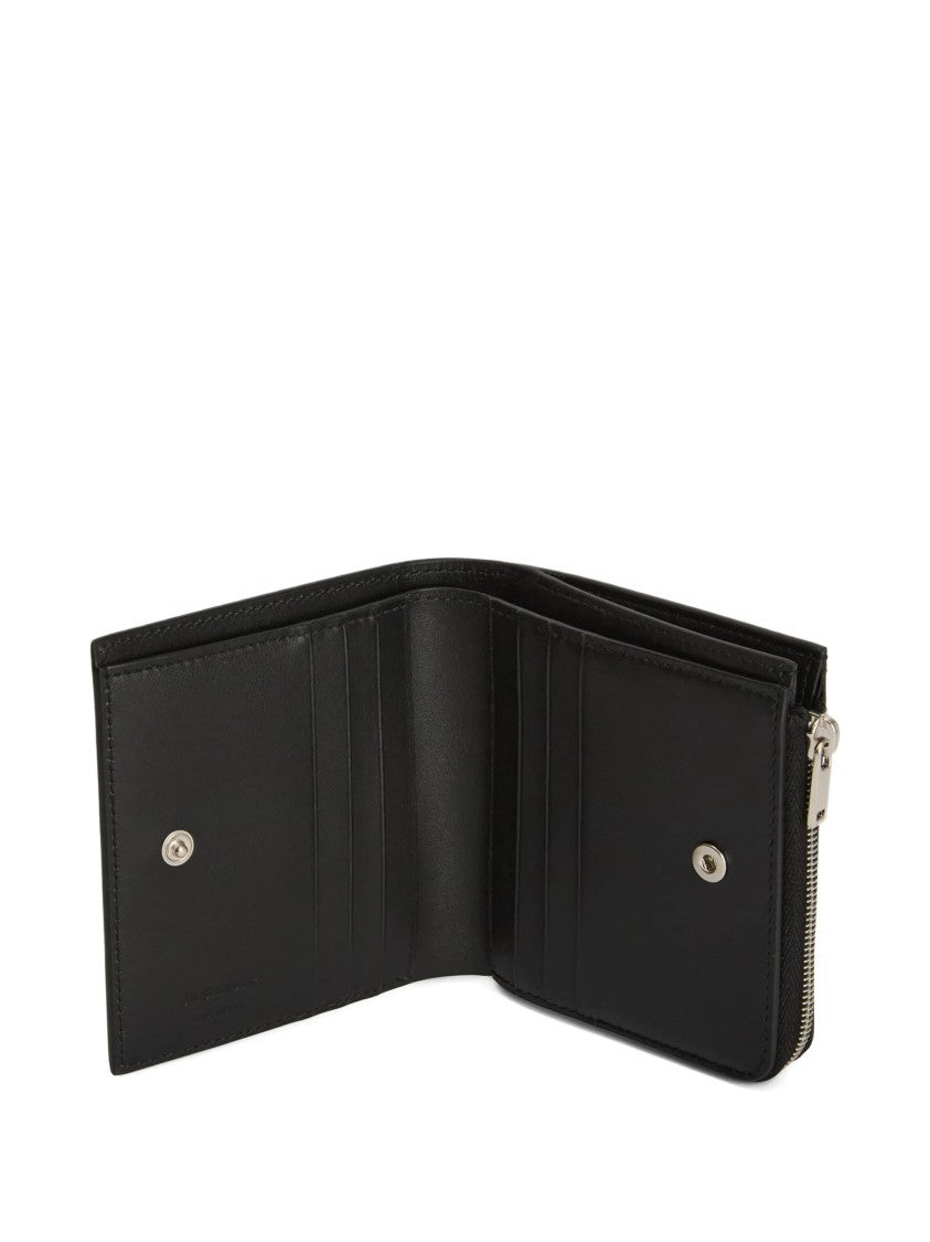Jil Sander Compact Minimalist Portafoglio Metallic Wallet