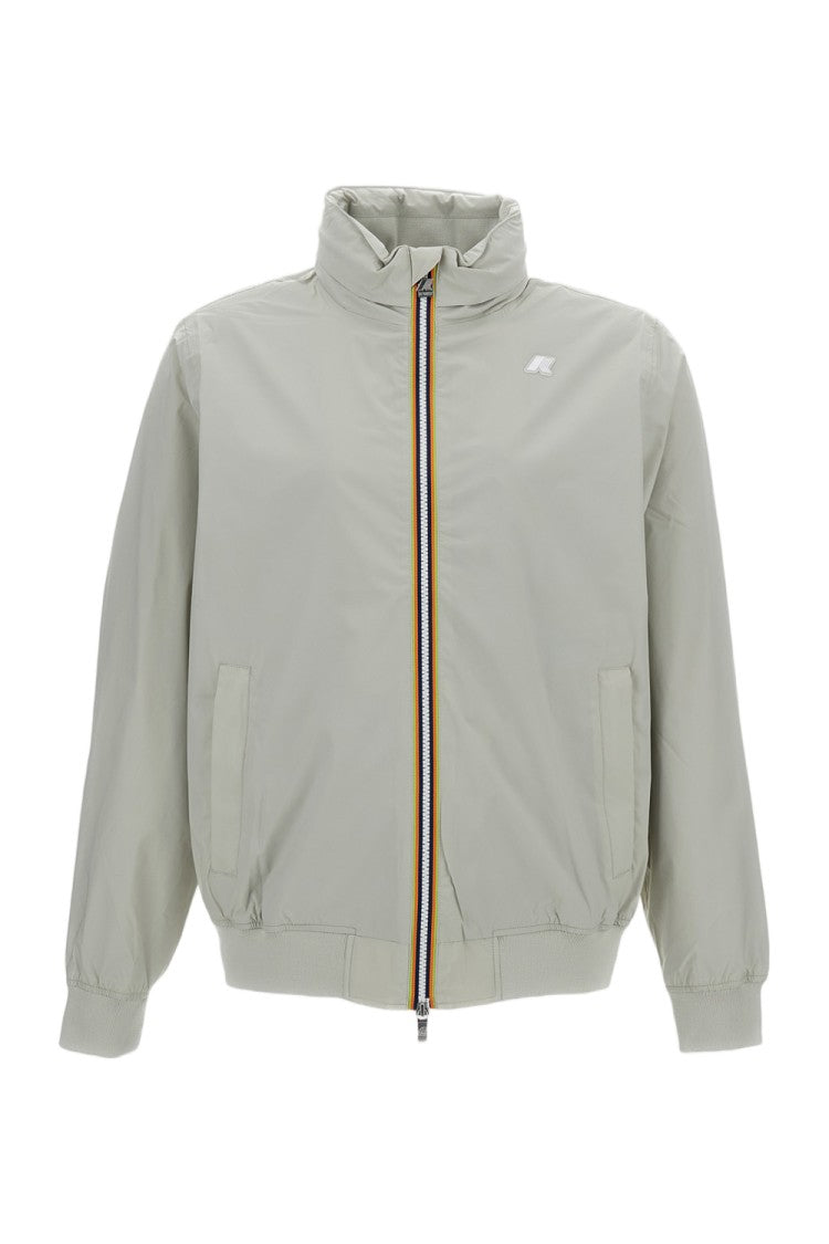K-Way Slim Fit Light Beige Stretch Nylon Jacket