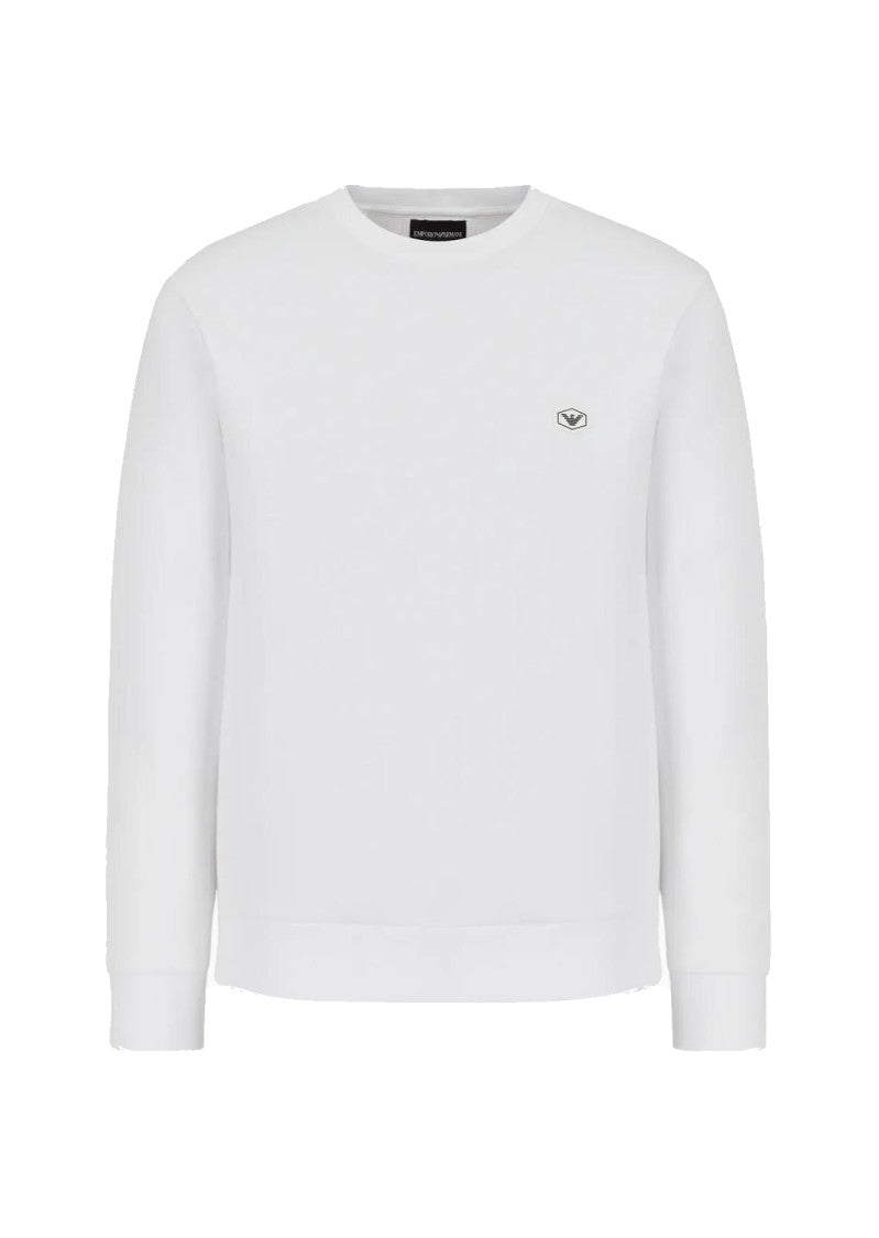 Emporio Armani Crew Neck White Sweatshirt