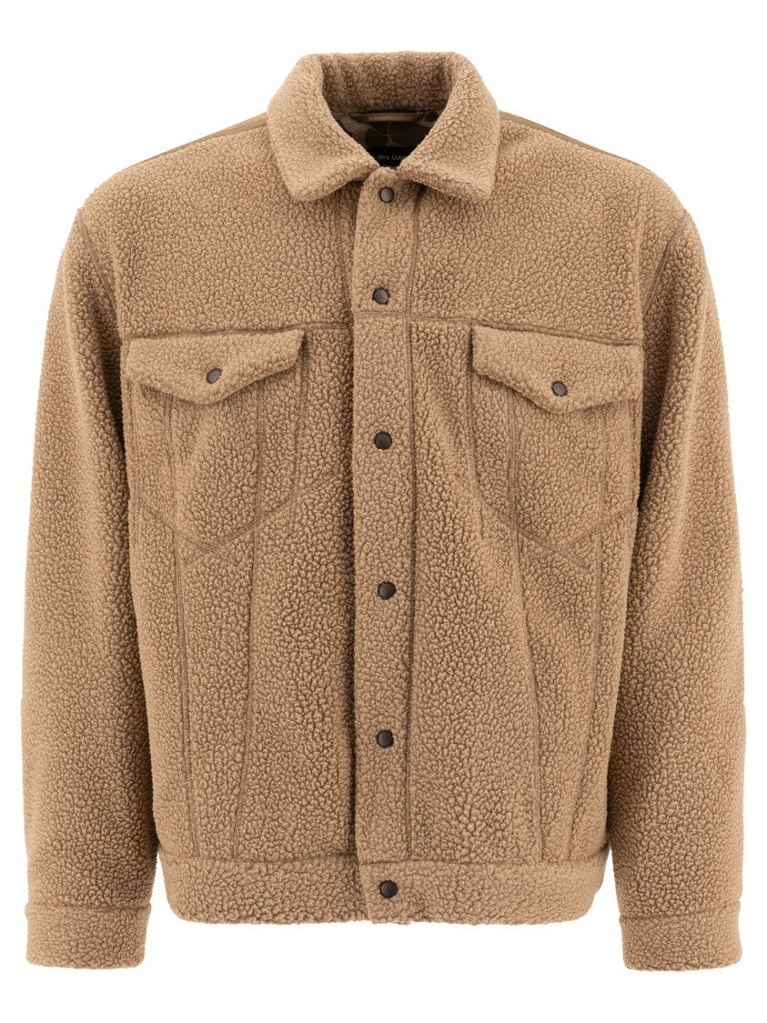 Comme Des Garçons Boxy Fit Fleece Overshirt