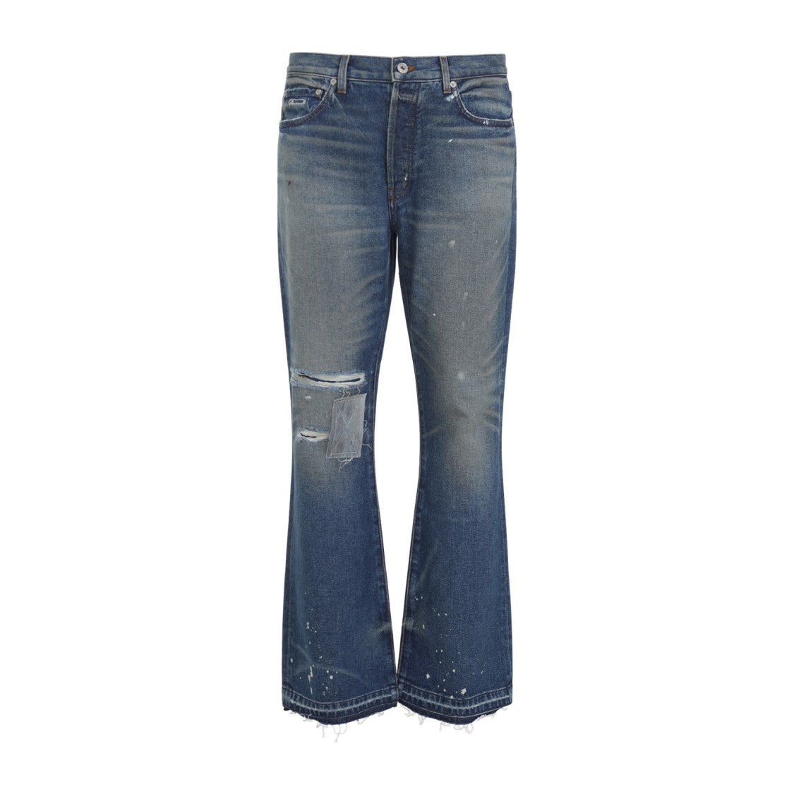 Gallery Dept. Indigo Blue Cotton Dagger Bootcut Jeans