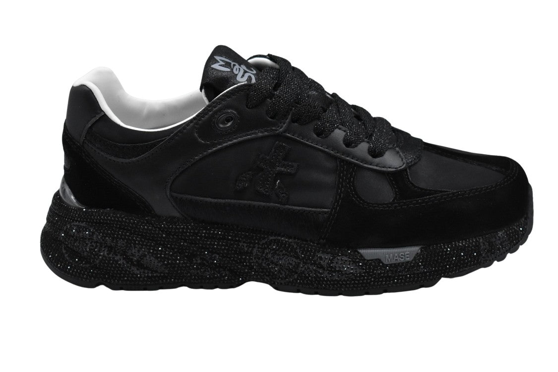 Premiata Sneakers With Smooth And Textured Finish