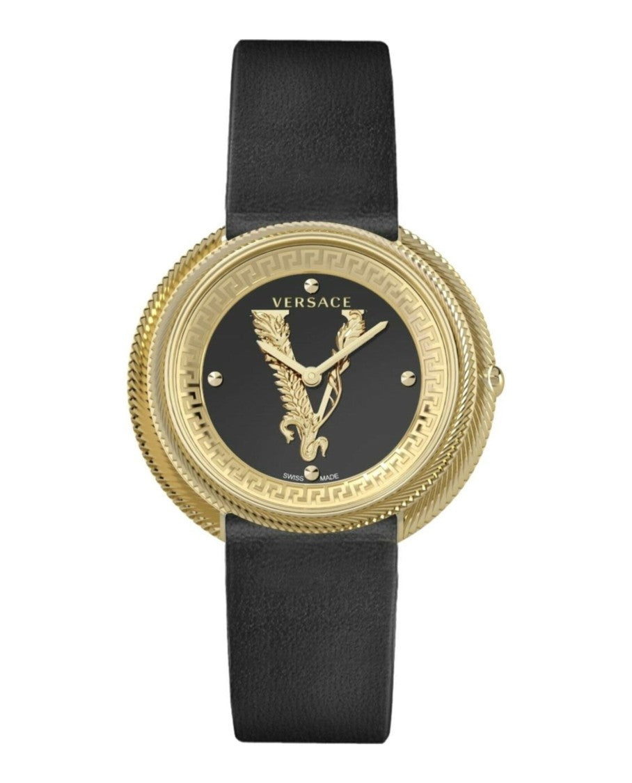 Versace Thea Leather Watch