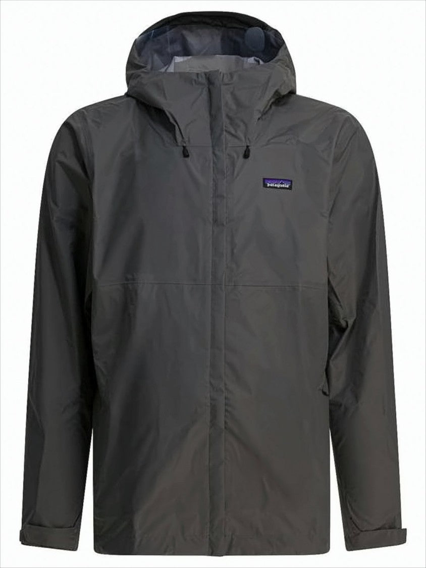 Patagonia Grey Nylon Jacket With Adjustable Features