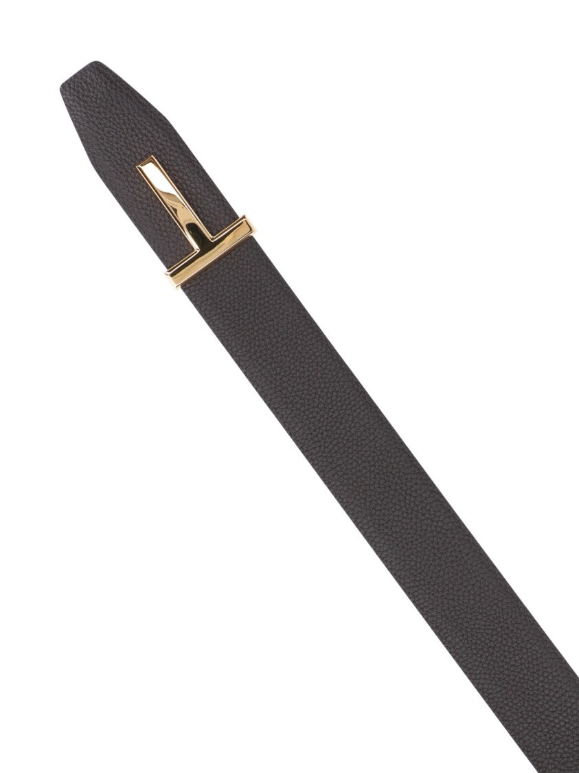 Tom Ford Reversible "T Icon" Belt – Brown/Black