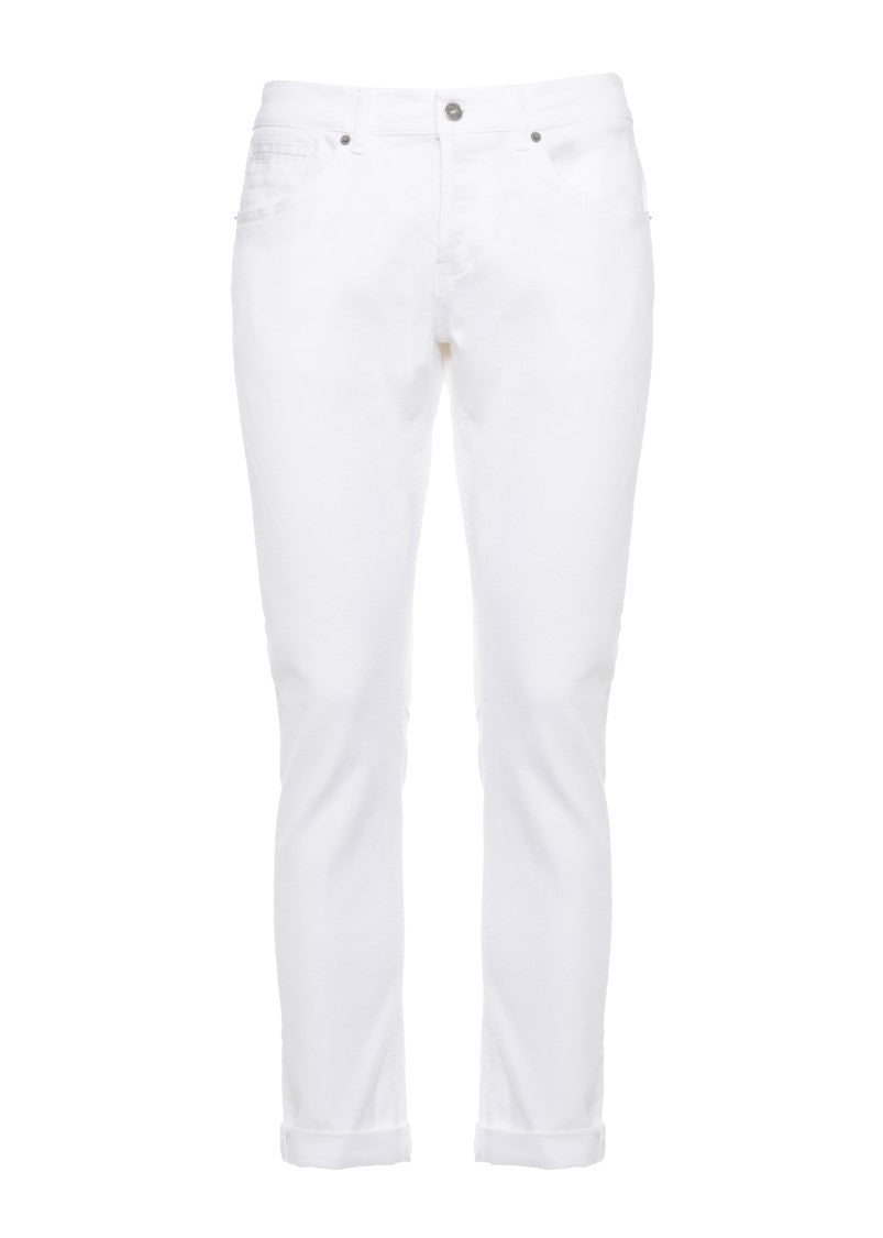 Dondup White George Cotton Jeans