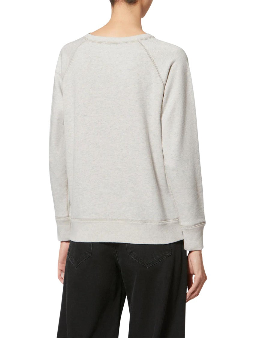 Isabel Marant Étoile Relaxed Fit Knit Sweater With Bold Graphic Logo