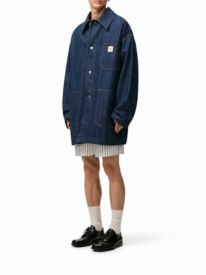 Ami Paris Boxy Indigo Denim Jacket