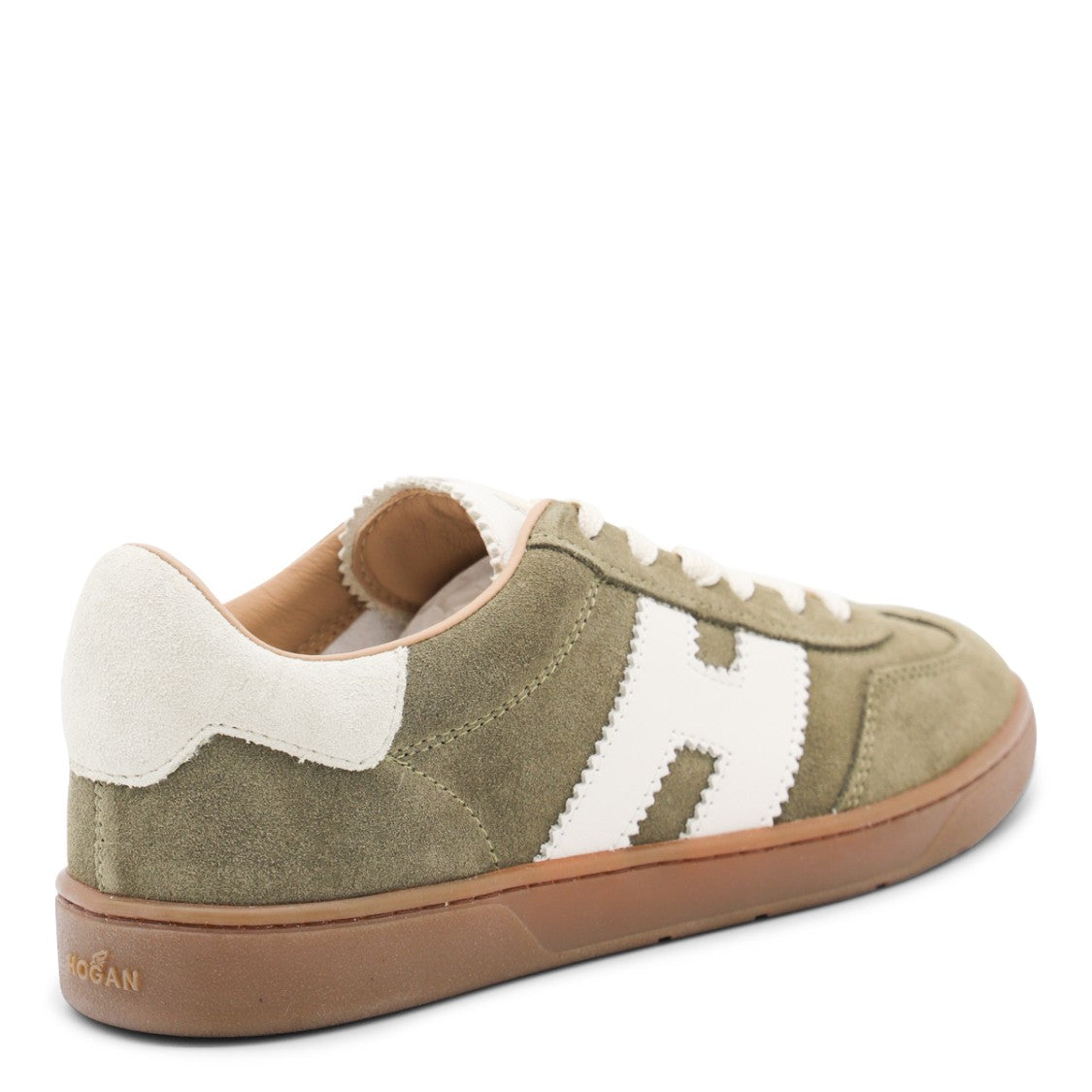 Hogan Light Green Leather Sneakers