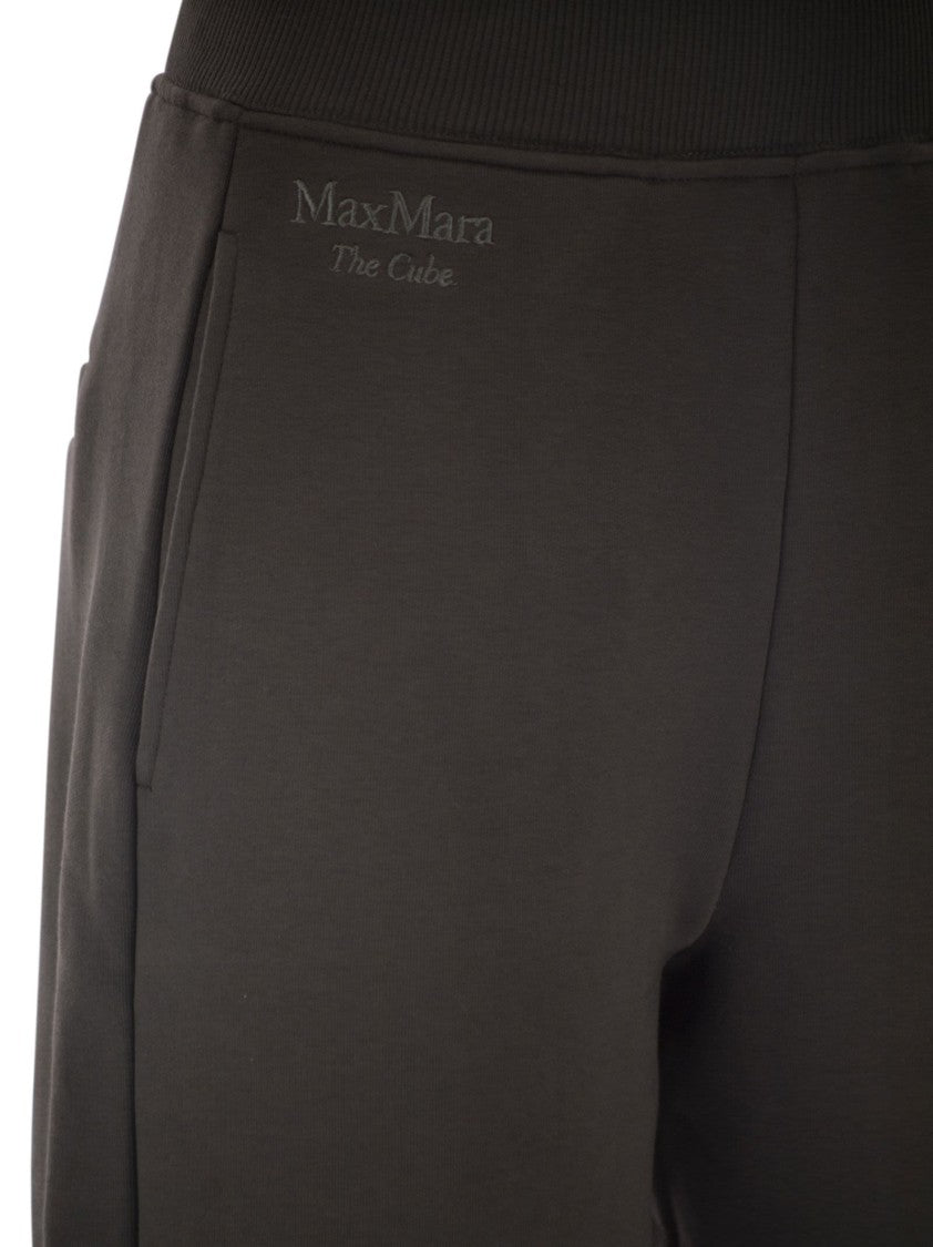 Max Mara Pompeo - Cotton Trousers With Logo