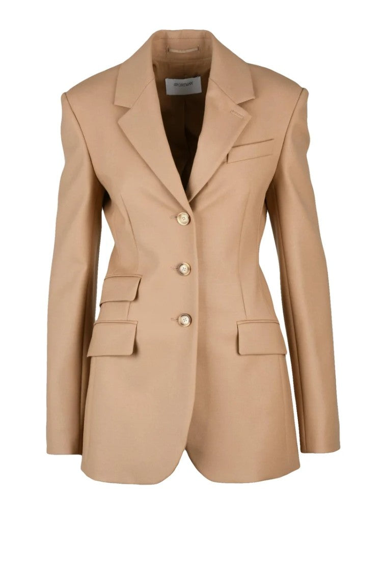 Sportmax Opice Fitted Jacket - Beige