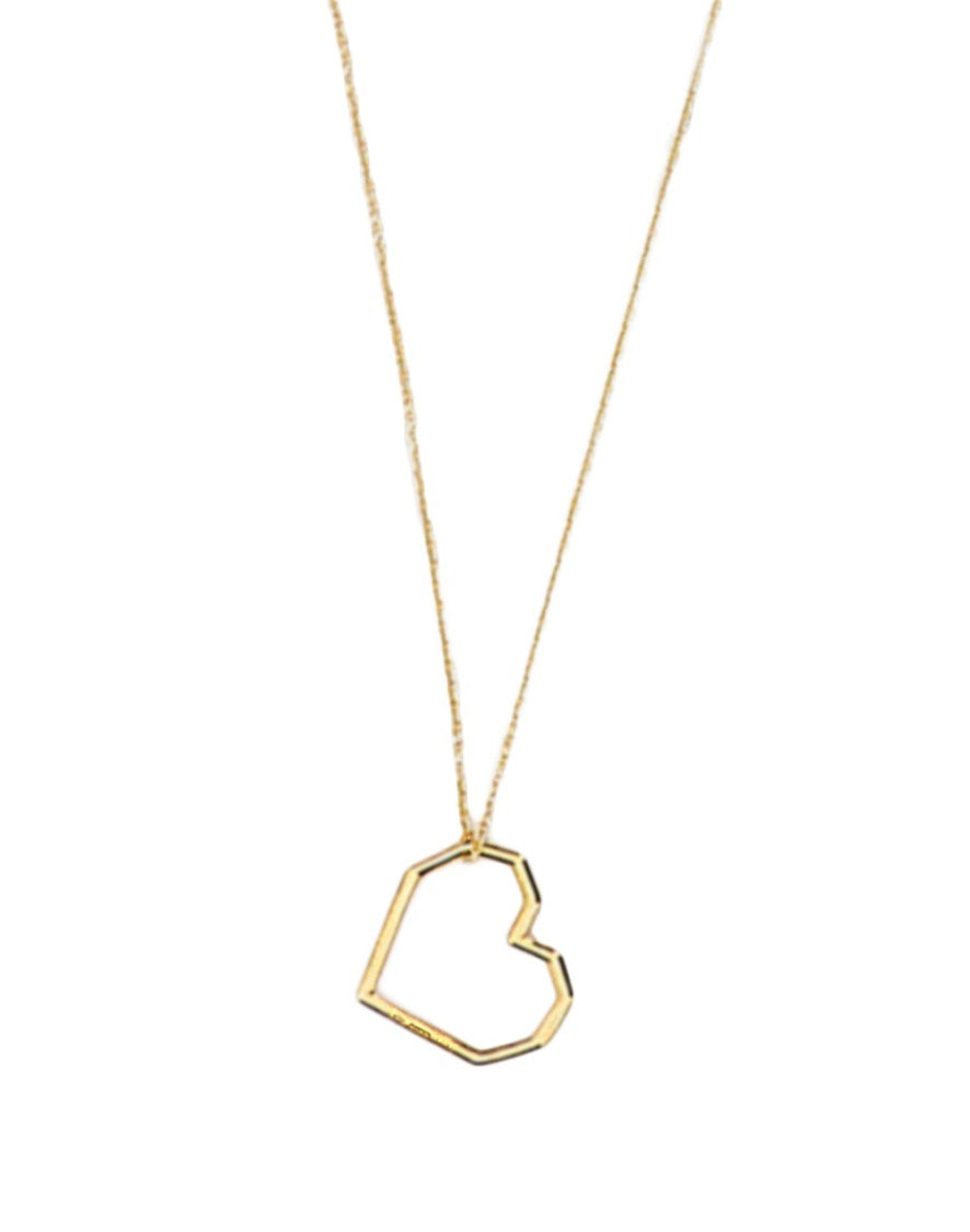 Aliita Yellow Gold Corazon Puro Necklace