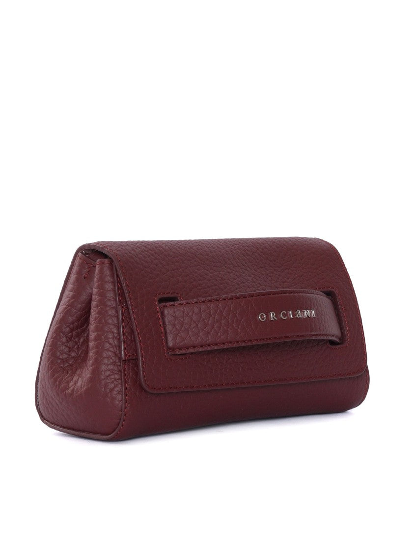 Claudio Orciani Structured Calf Leather Handbag With Top Handle