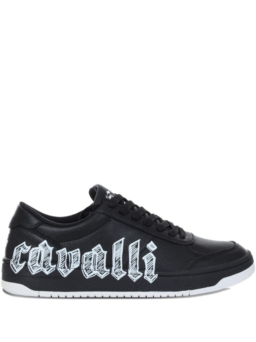 Just Cavalli Low-Top Leather Sneaker
