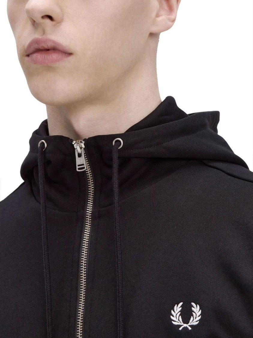 Fred Perry Classic Black Zipper Hoodie