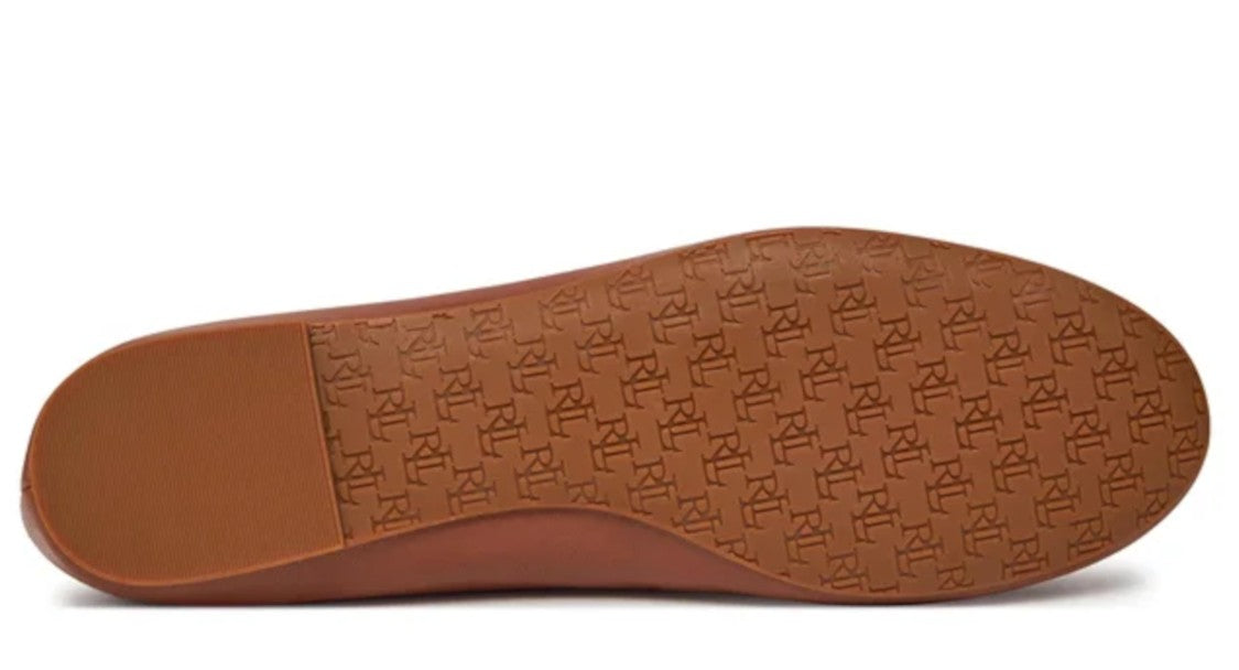 Lauren Ralph Lauren Rounded Toe Ballet Flats With Bow