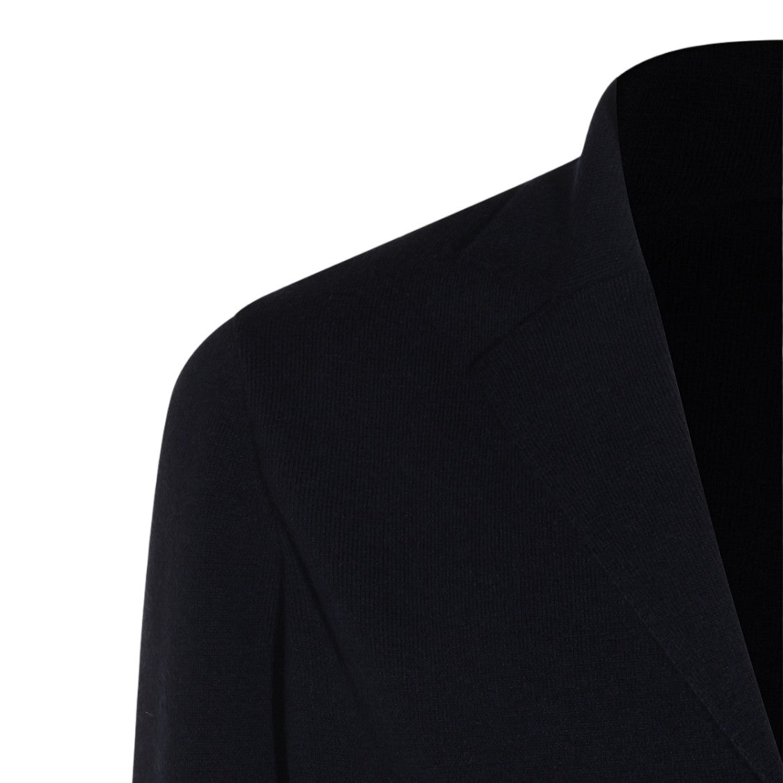 Malo Tailored Black Jacket With Deep V-Neckline