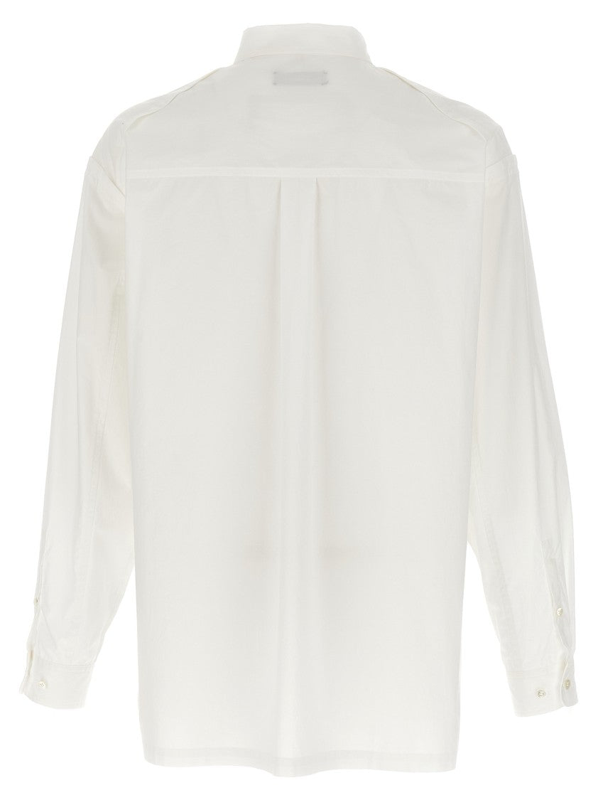 Undercover Bead-Embellished Cotton Shirt With Jacquard Patch