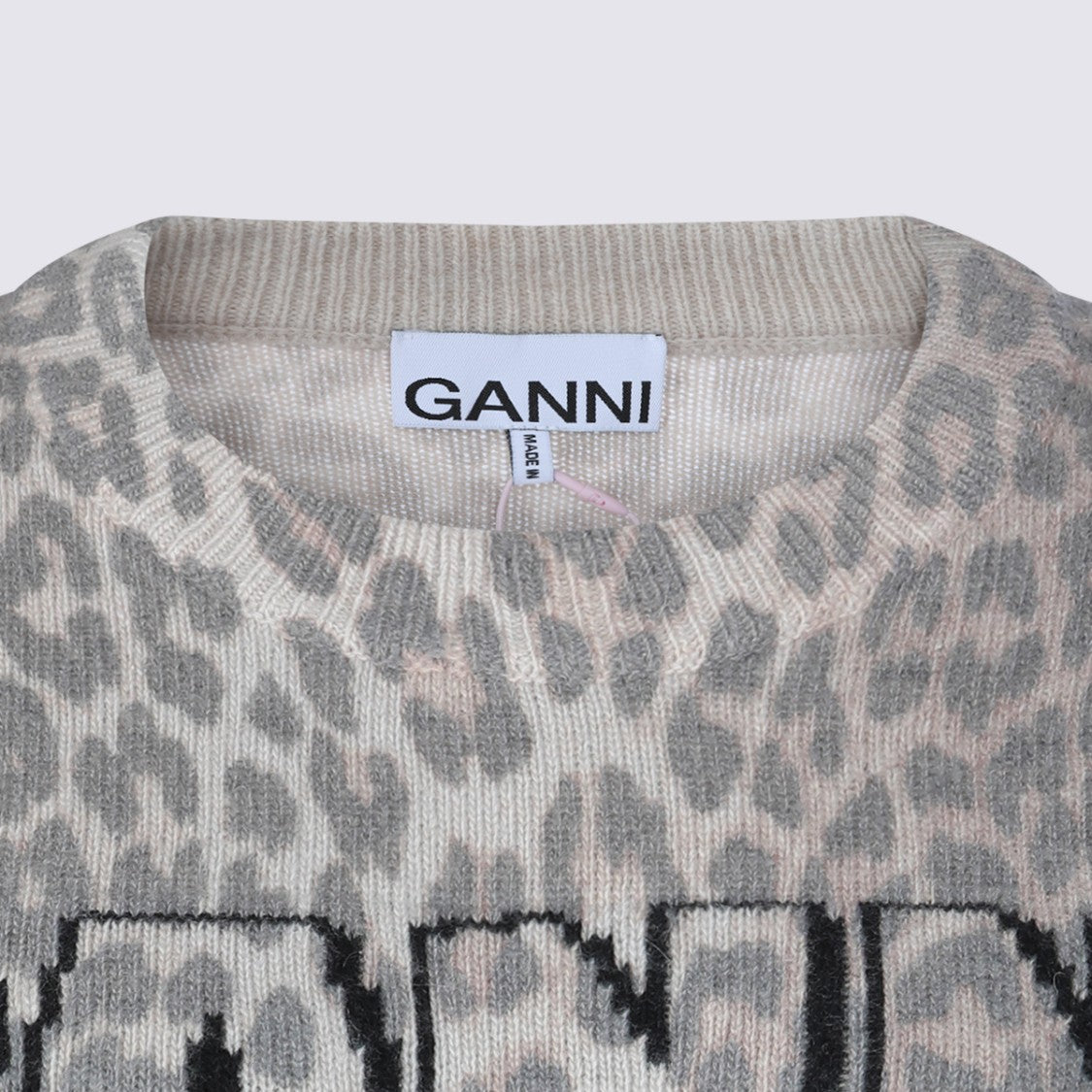 Ganni Leopard Wool Knitwear