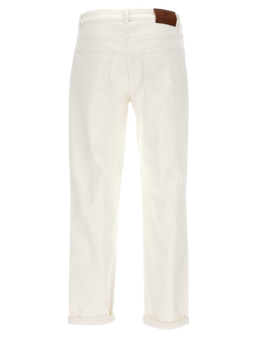 Brunello Cucinelli Traditional Fit Jeans With Turn-Up Hem