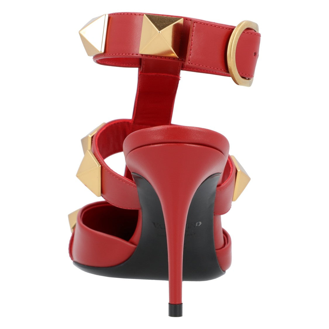 Valentino Roman Stud Pumps 80Mm Red