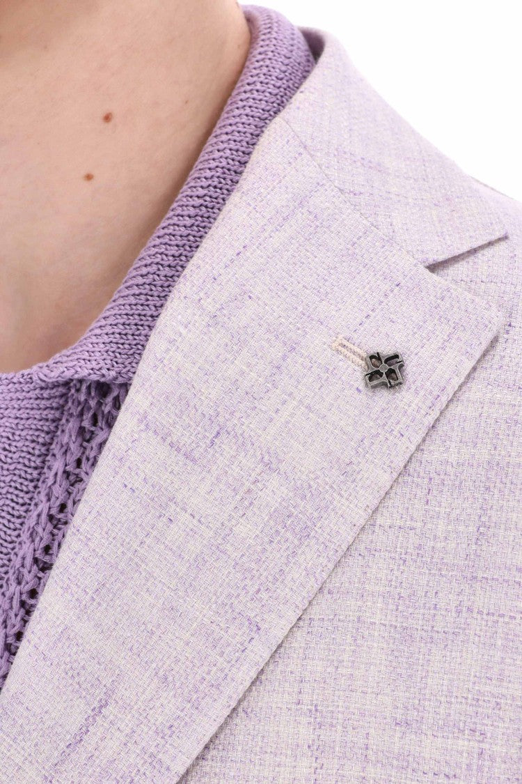 Tagliatore Montecarlo Line Linen-Wool Knitted Jacket