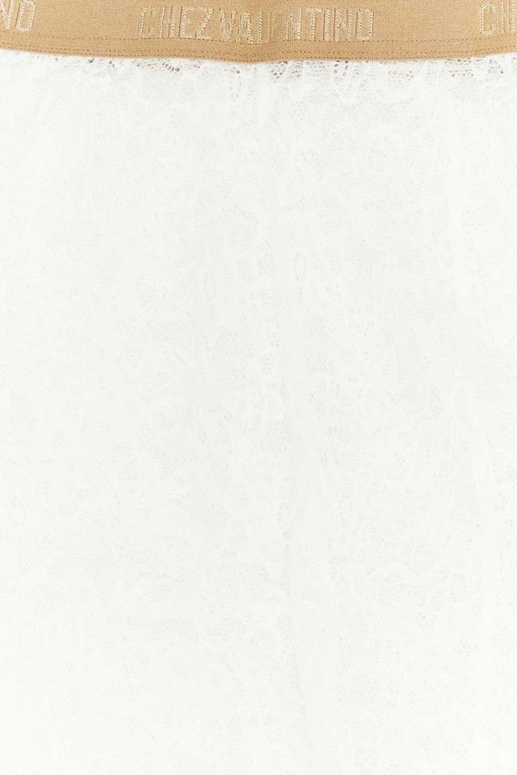 Valentino Garavani White Lace Collant