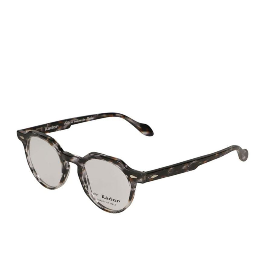 Kador Amadeus Tortoiseshell-Patterned Round Eyeglasses With Keyhole Bridge