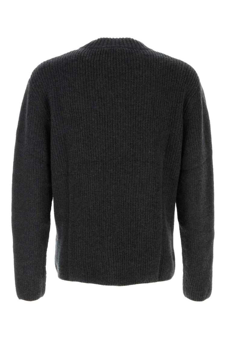 Le Kasha Charcoal Cashmere Stmalom Sweater