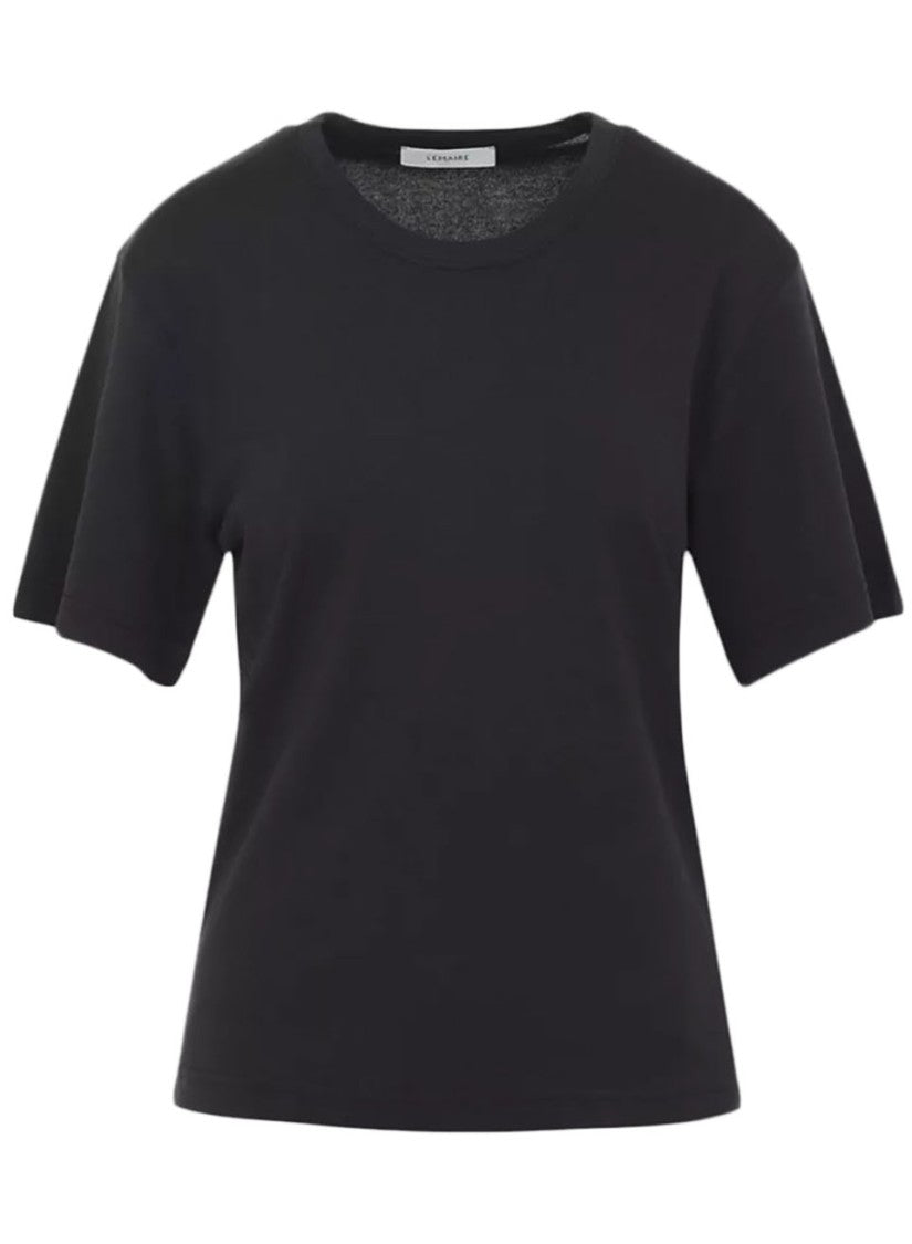 Lemaire Ribbed Cotton T-Shirt With Classic Round Neckline
