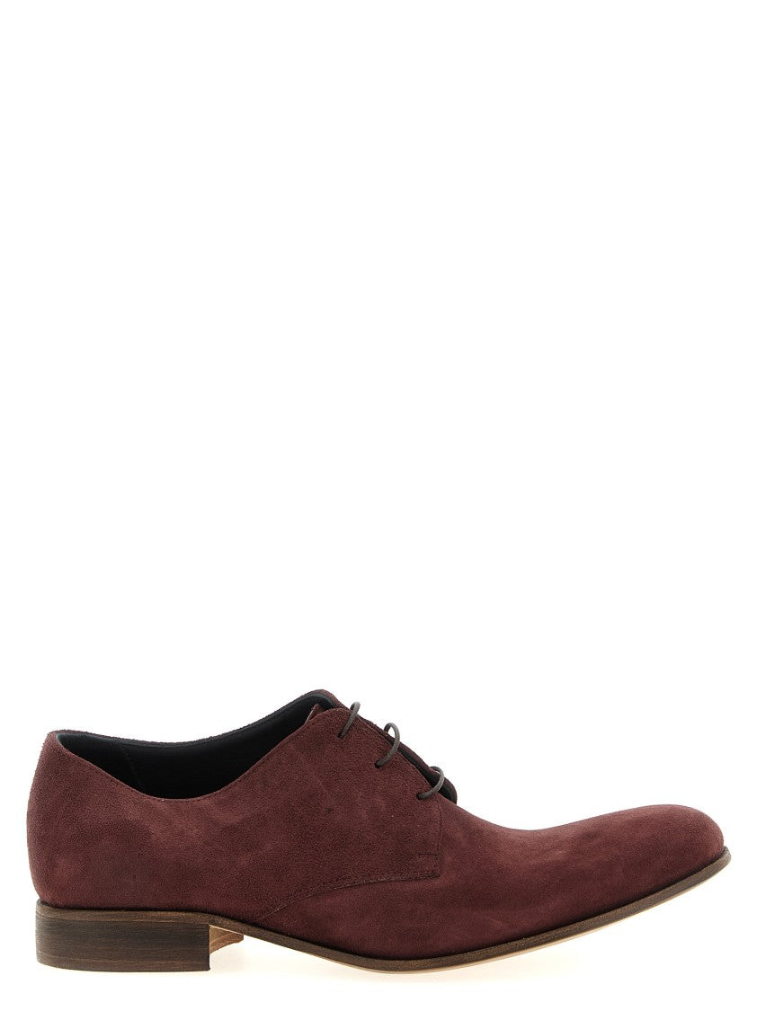 Julian Red Suede Lace-Up Shoes