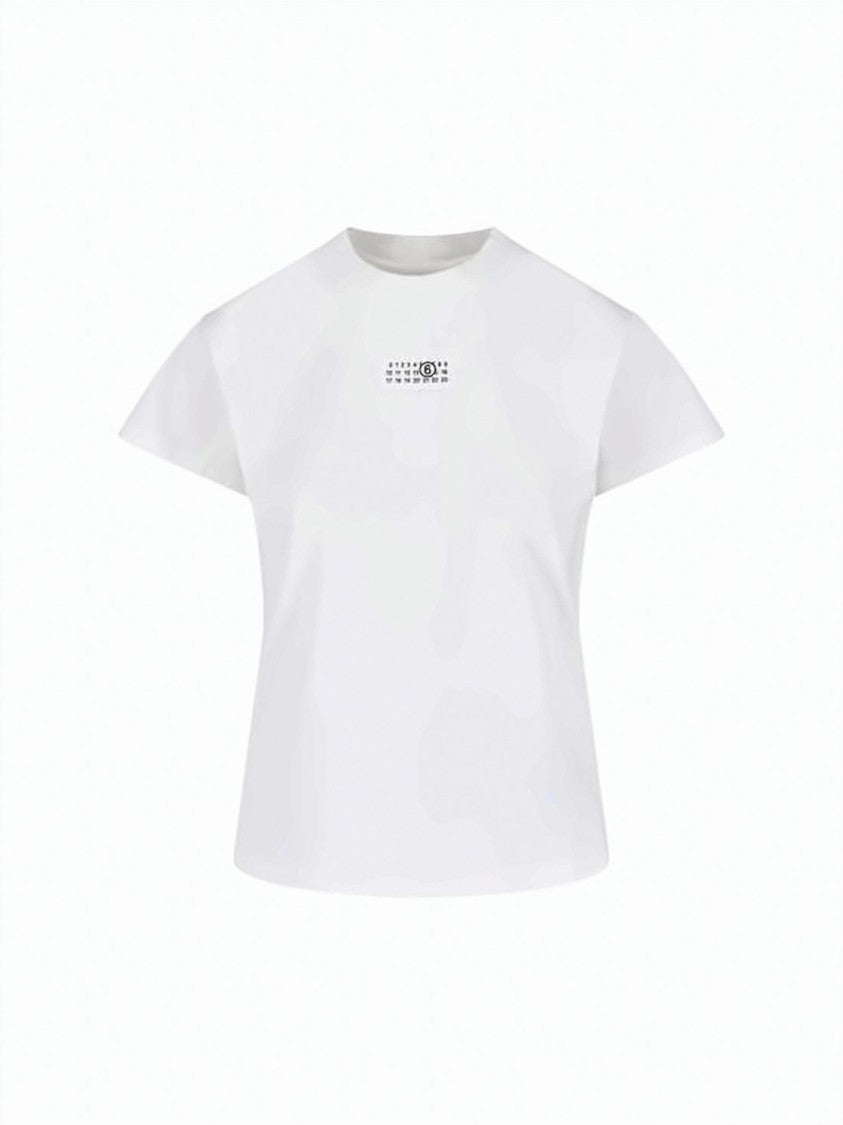 Mm6 By Maison Margiela Relaxed Fit Short-Sleeved Cotton T-Shirt With Graphic Detail