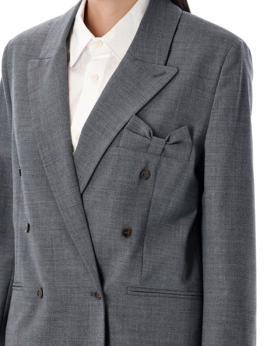 The Garment Double-Breasted Blazer With Peaked Lapel