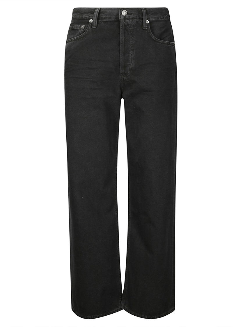 Agolde High-Waisted Baggy Jeans With Button Closure