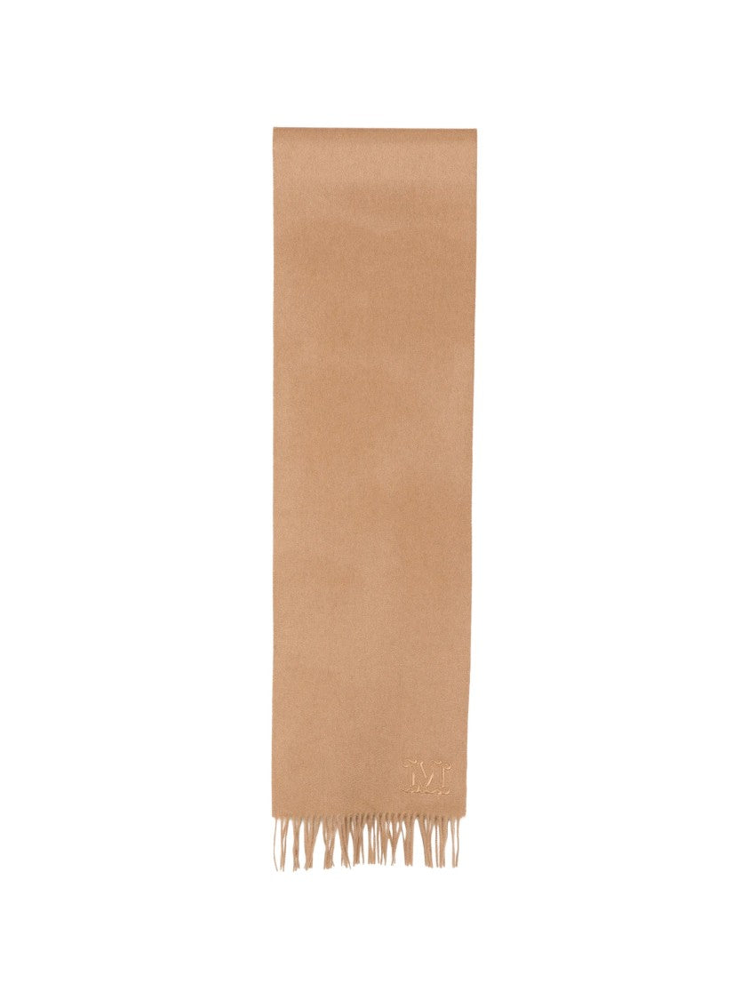 Max Mara Pink Dalia Fringed Cashmere Scarf