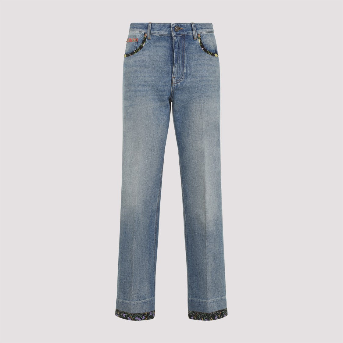 Valentino Mid Blue Cotton Jeans