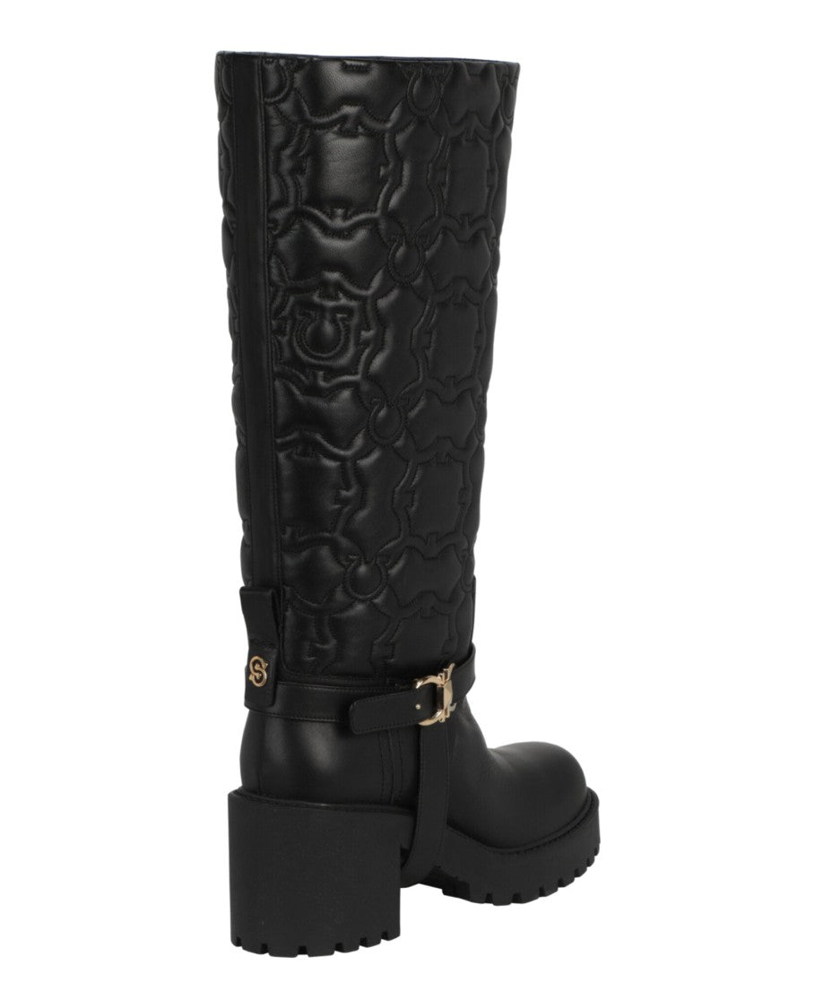 Ferragamo Shiran Knee-High Leather Boot
