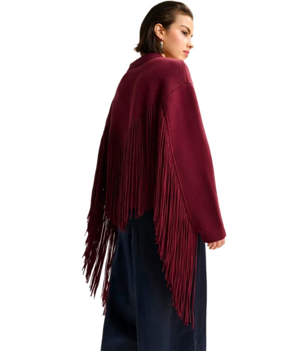 Essentiel Antwerp Istern Burgundy Cardigan