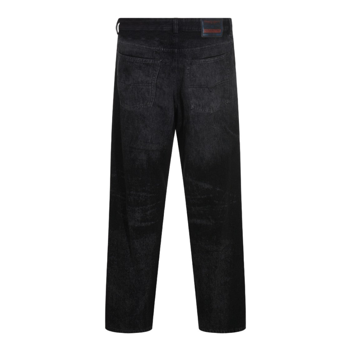 Diesel Straight-Leg Black Jeans With Subtle Branding