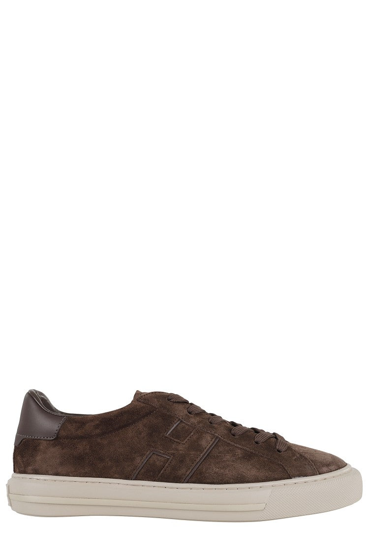 Hogan H691 Lace-Up Sneakers With Suede Upper