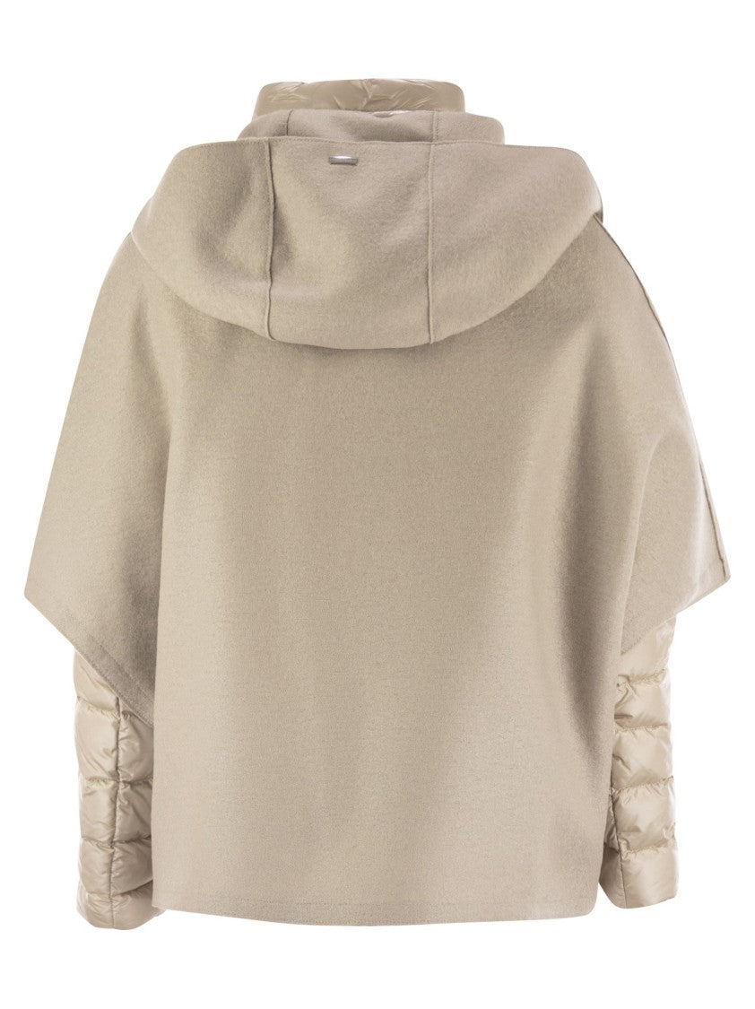 Herno Resort Hood In Ultralight Wool And Nylon