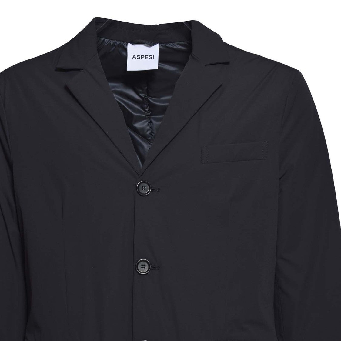 Aspesi Paper Stretch Nylon Jacket In Blue