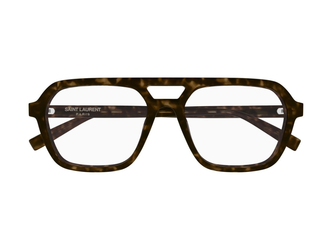 Saint Laurent Sl 905 Opt Double Bridge Tortoiseshell Oversized Sunglasses