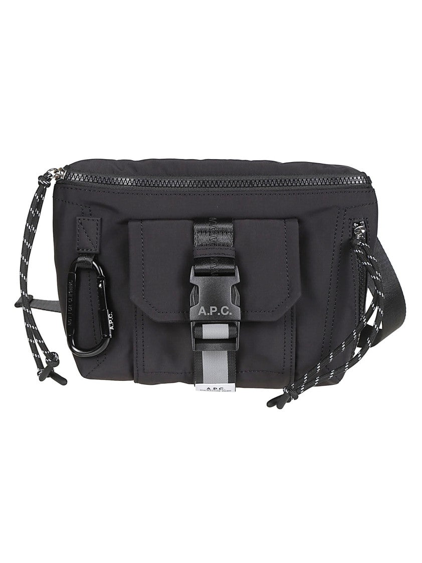 A.P.C. Trek Black Polyamide Belt Bag