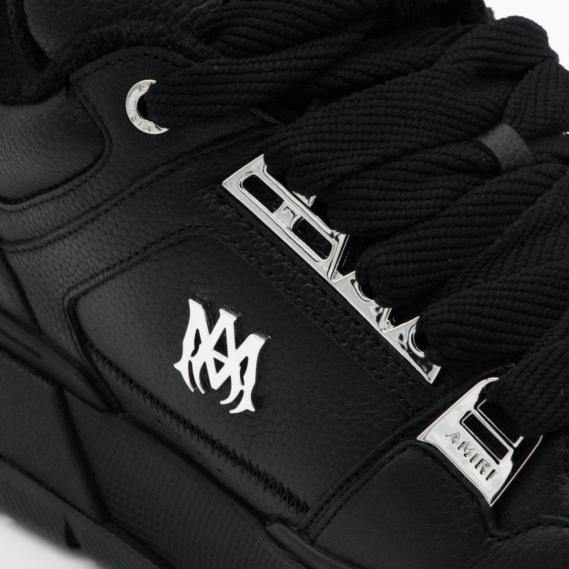 Amiri Chunky Black Sneakers With Perforated Toe