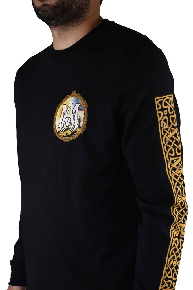 Amiri Graphic Print Long-Sleeve Cotton T-Shirt