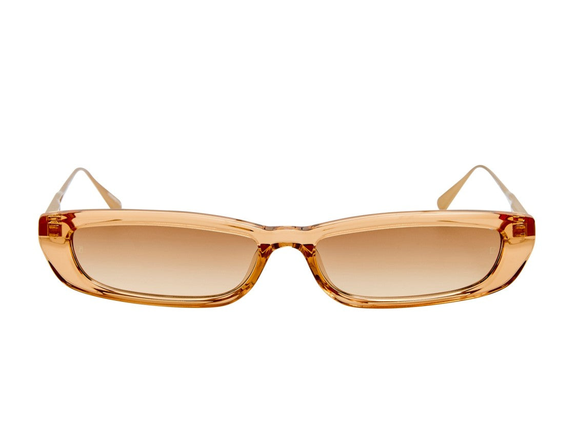 Linda Farrow Amber Lfl1664 Translucent Gradient Acetate Sunglasses