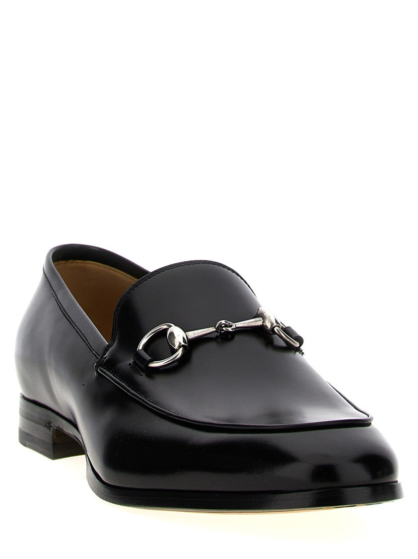 Gucci Leather Loafers With Morsetto Metal Detail
