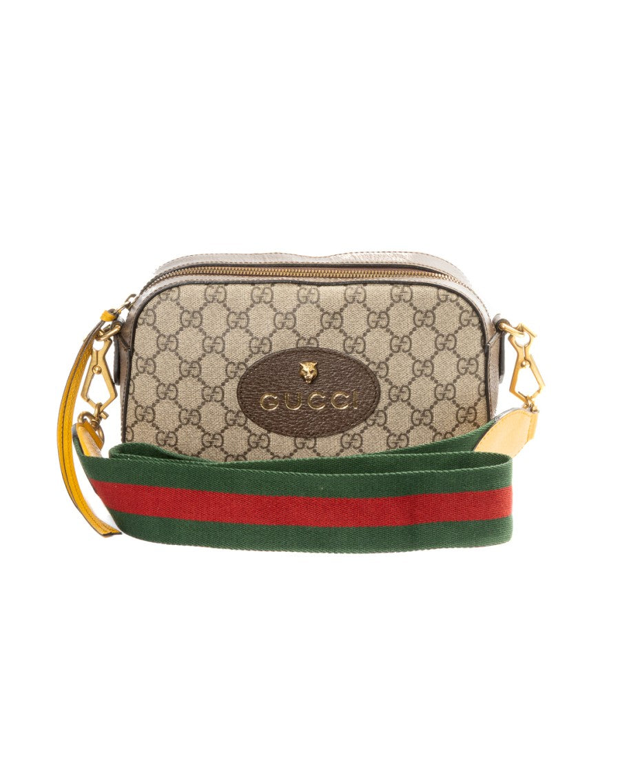 Gucci Brown Medium Gg Supreme Canvas Shoulder Bag